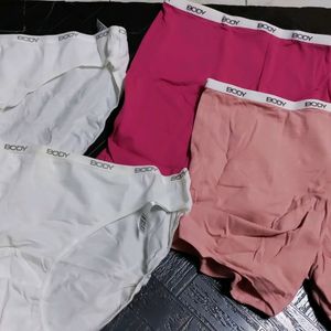 Ladies Boy Shorts With Bikini Panties M&S