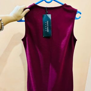 Bodycon Maroon Dress