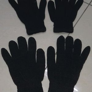 Woolen Gloves 2 Pairs