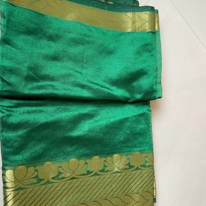 Green Cotton Saree