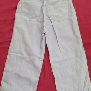 A Straight Fit Lavender Trousers