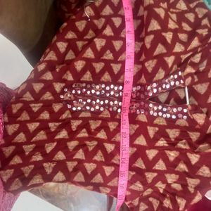 Maroon Colour Kurti