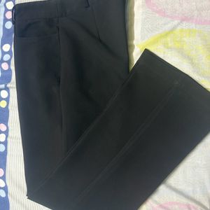 Fablestreet Tailored Fit Black Trousers For Women