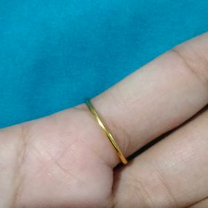 Adjustable Gold Brass Ring