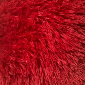 Brand New Red Fur Pillow