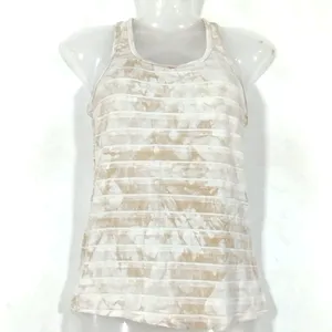 Cream Printed Tank Top (Women)