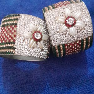 Stone  Moti  Bangles