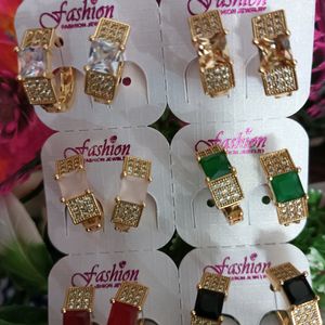 6pair Multi Colour Earring 40Rs Discount