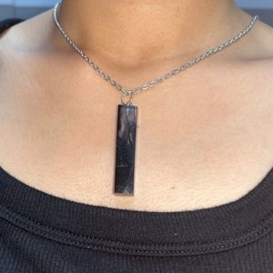 Resin Black Smokey Pendant