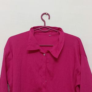 Pink Wrinkled Shirt