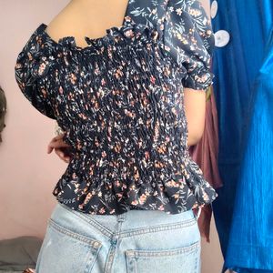 Summer Floral Crop Top For Women