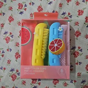 Miniso Hair Curler Clips Pack Of 6