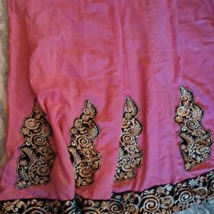 Anarkali Pink Chudi Suit