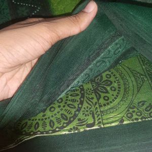 New Shaded Of Green Saree