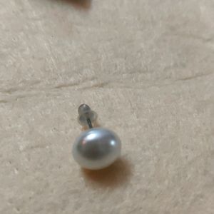 White Pearl Earrings