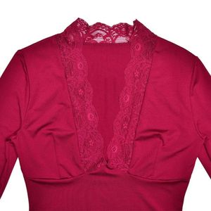 Burgundy Lace Top Newme