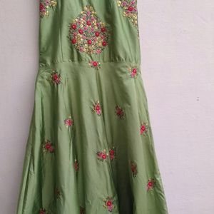 Women's Mehndi Function Gown.