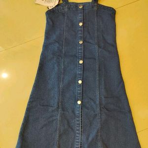 Beautiful denim middi dress for wom