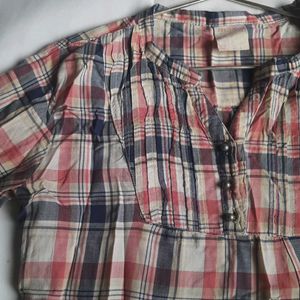 Checks Shirt Top