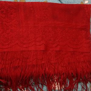 Very Soft Net Duppatta - Red Color