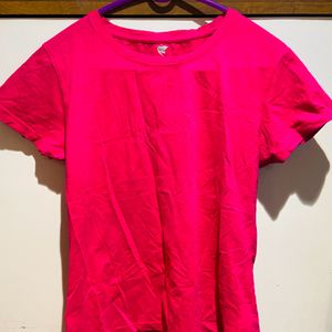 Rose Colour T Shirt For Women