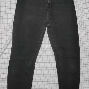 Boyfriend Denim Charcoal In Colour