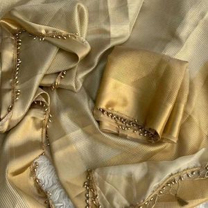 New Without Tag- Banarasi Tissue Silk Saree