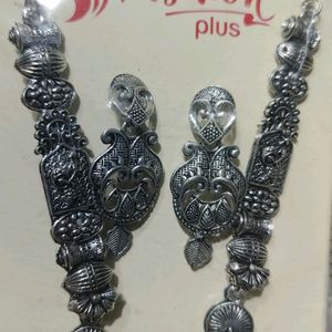 Oxidised Jwellery With Earrings