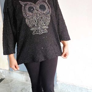 Beautiful Embroidery Woolen Top