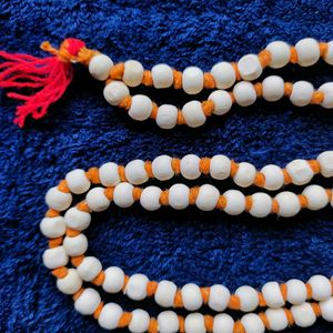 Safed Chandan Jap Mala Rosary With Gomukhi