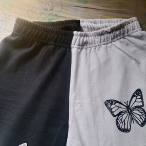 Black And White Puffed Pant