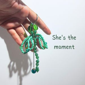 Handmade Beaded Dragonfly Keyring