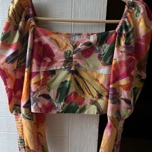 Floral Printed Crop Top