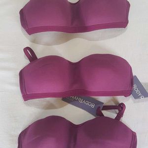 New Arrival: Set of 3 Padded Bras in Size 32