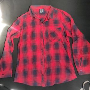 Checked Shirt With Patch Pocket