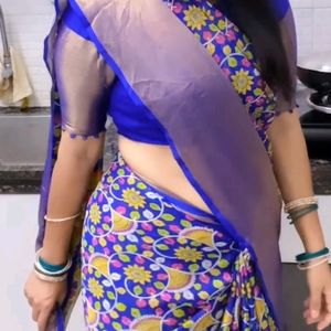 Saree With Blouse 32to 34