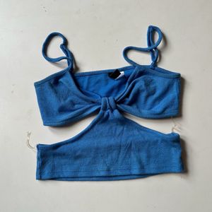 H&M Blue Crop Top