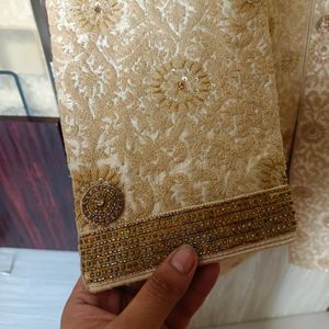 Beige Sherwani