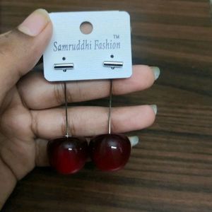 Trending Korean Cherry Earrings 🍒