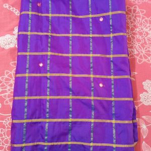 Purple Color Saree