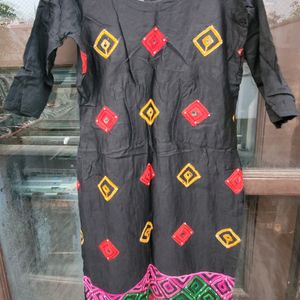 Black Colour Kurta