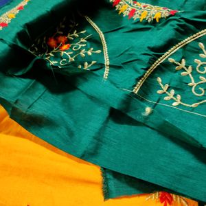 Dual Shade Festive Art Silk Saree