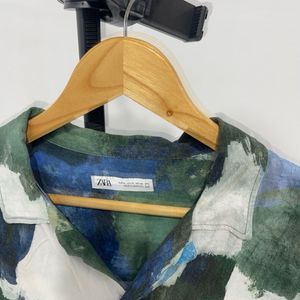 Zara Oversized Abstract Print Shirt - XL