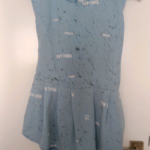 Emily Sky Blue Tunic 36 Size