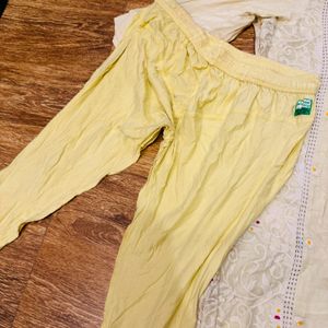 yellow kurti set