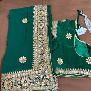 Heavy Gota Work Saree