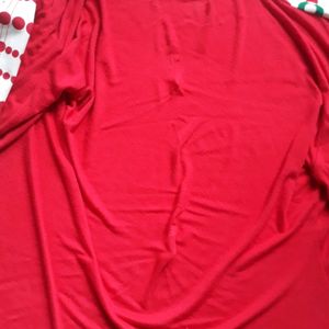 Comfortable Cotton Shrug Red