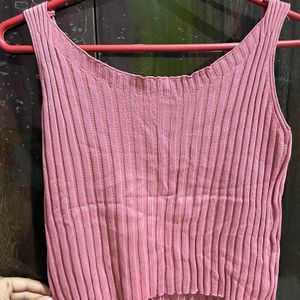 Peach Crop Top