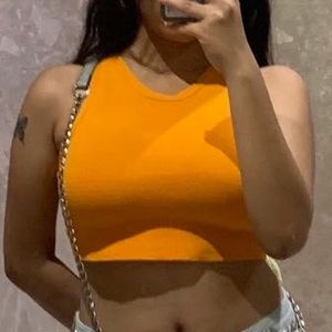 ZARA orange tank top