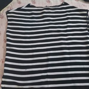 Black And White Striped Top